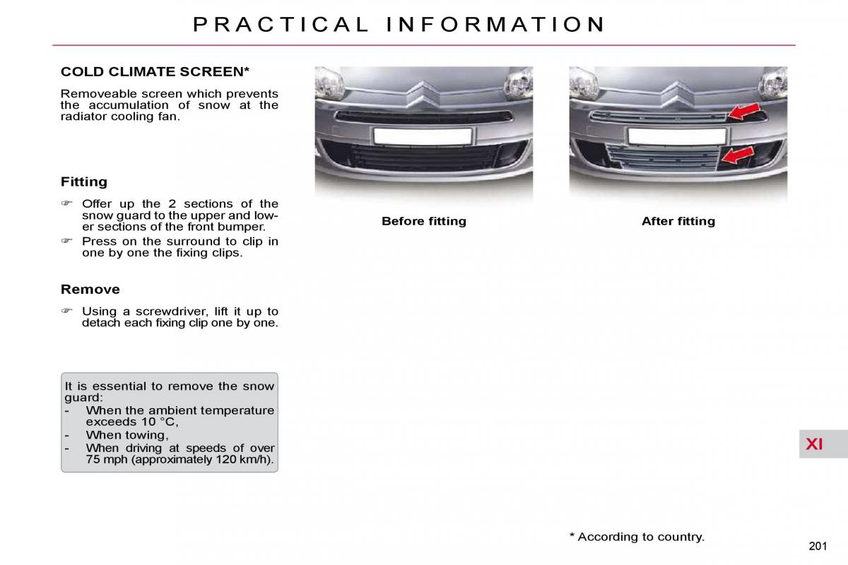 Citroen C5 II 2 owners manual / page 225