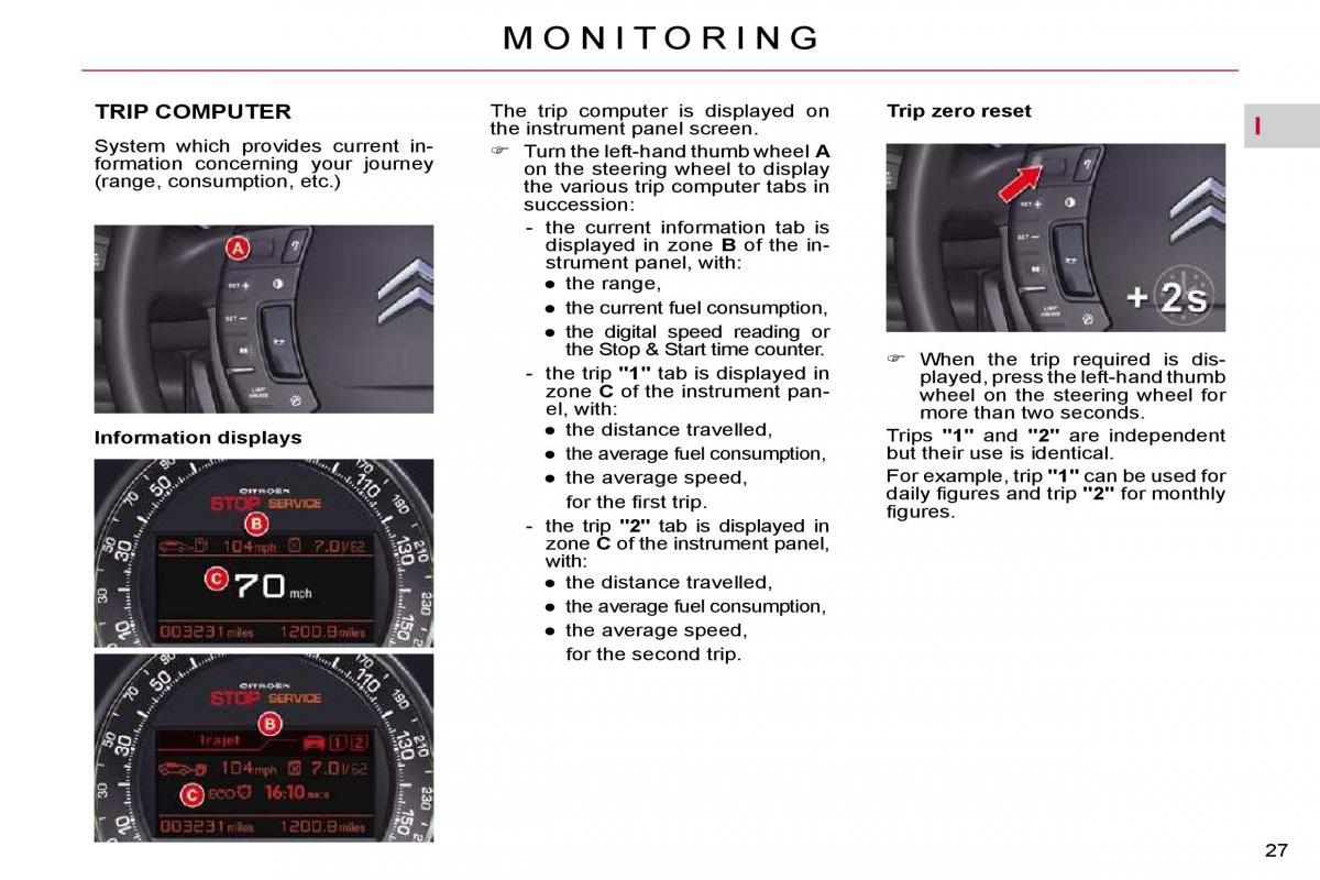 Citroen C5 II 2 owners manual / page 24