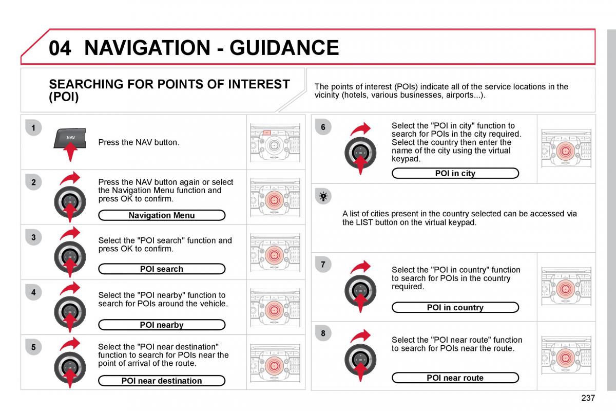 Citroen C5 II 2 owners manual / page 258