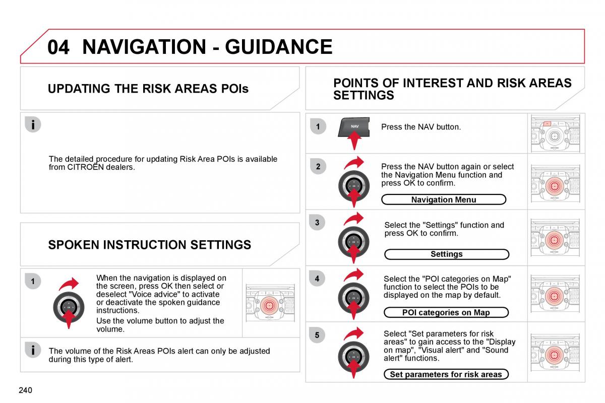 Citroen C5 II 2 owners manual / page 261