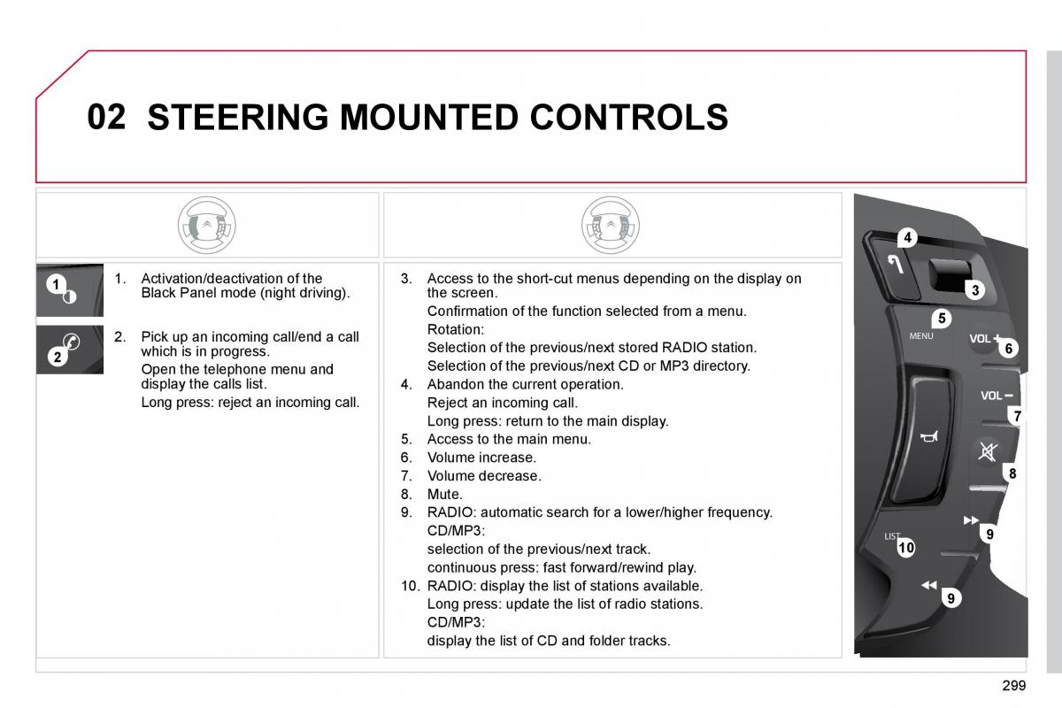 Citroen C5 II 2 owners manual / page 319