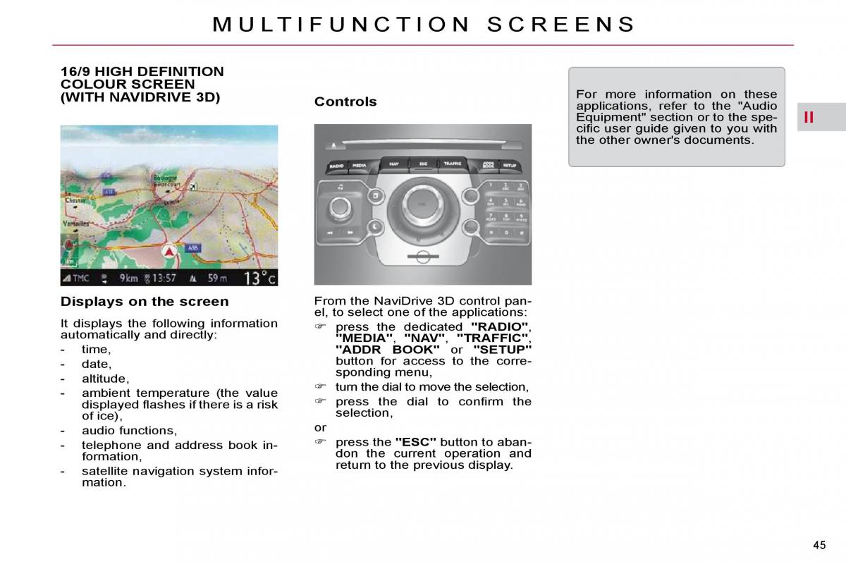 Citroen C5 II 2 owners manual / page 46