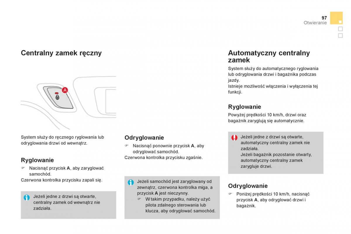 Citroen DS3 instrukcja obslugi / page 99