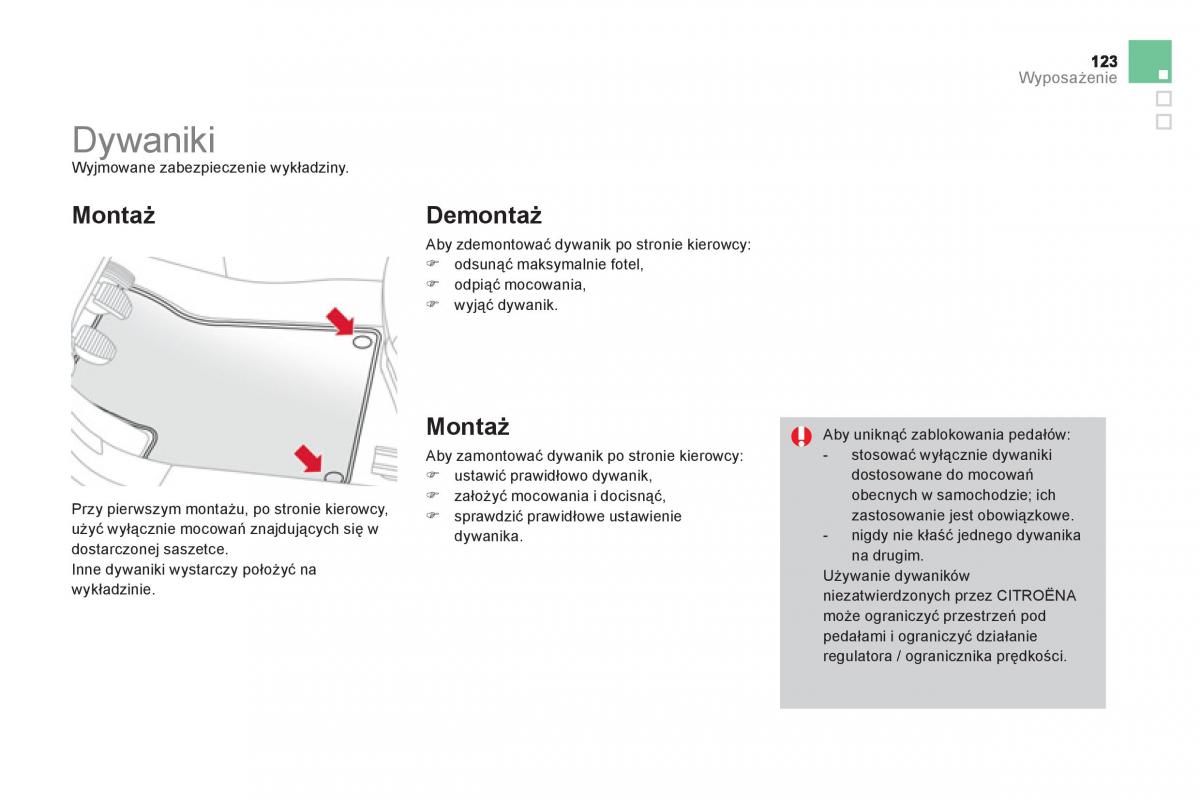 Citroen DS3 instrukcja obslugi / page 125
