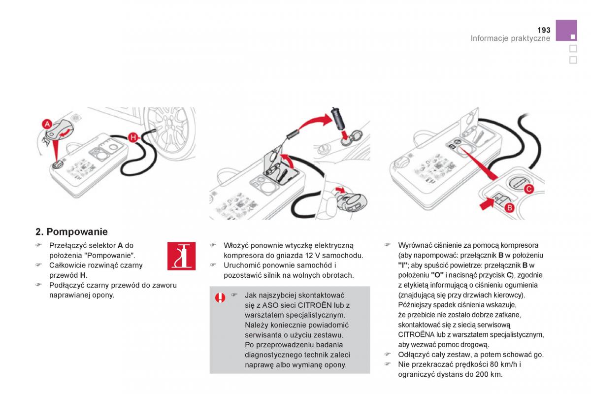 Citroen DS3 instrukcja obslugi / page 195