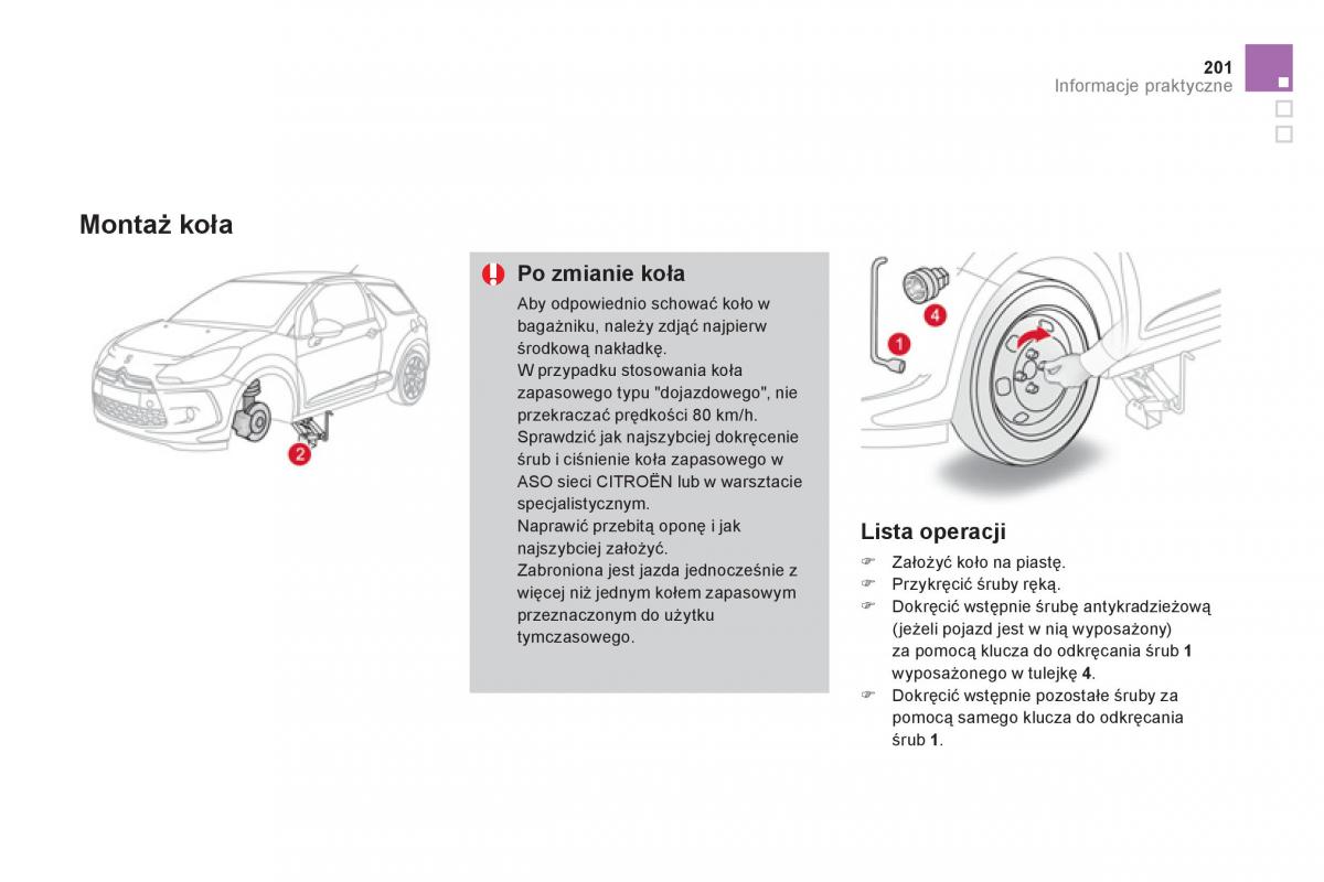 Citroen DS3 instrukcja obslugi / page 203