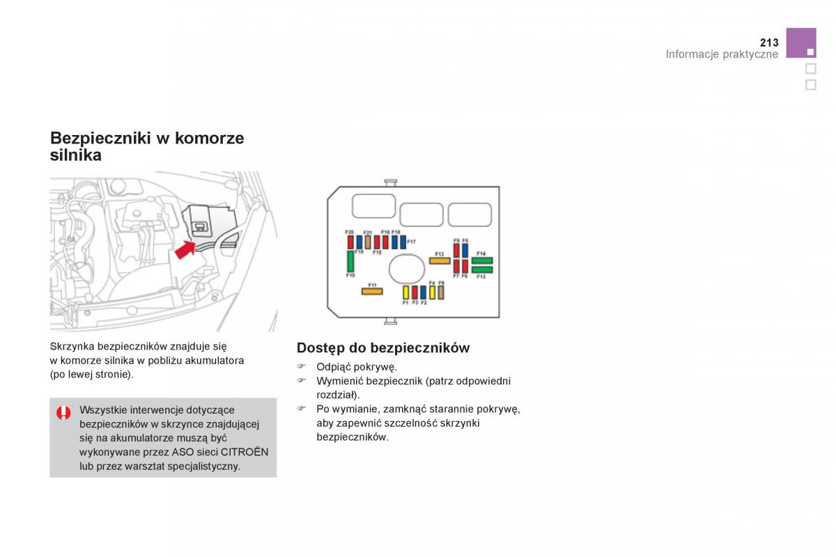 Citroen DS3 instrukcja obslugi / page 215