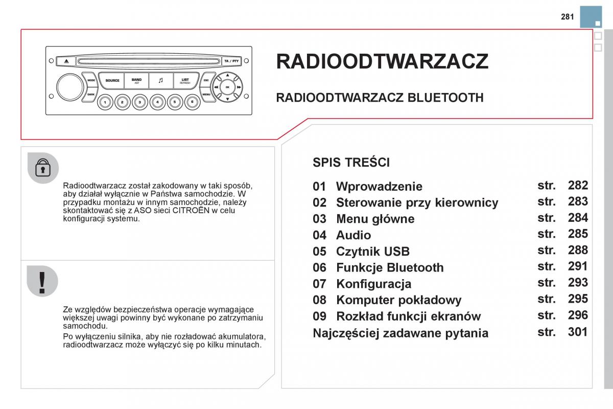 Citroen DS3 instrukcja obslugi / page 283