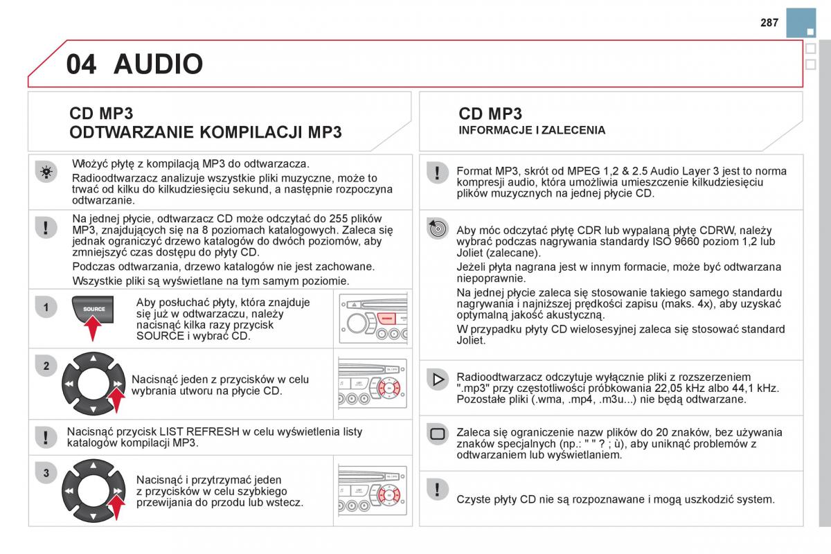 Citroen DS3 instrukcja obslugi / page 289