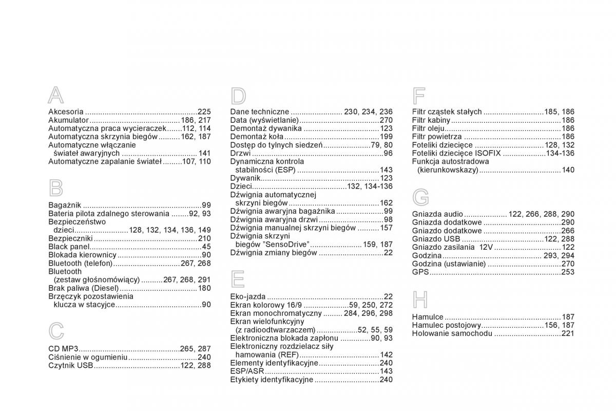 Citroen DS3 instrukcja obslugi / page 312