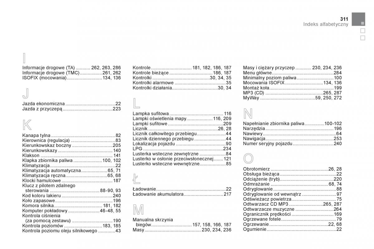 Citroen DS3 instrukcja obslugi / page 313