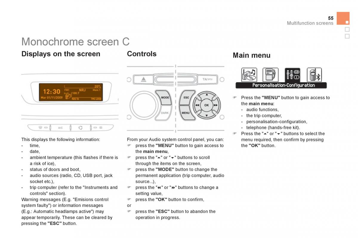 Citroen DS3 owners manual / page 57