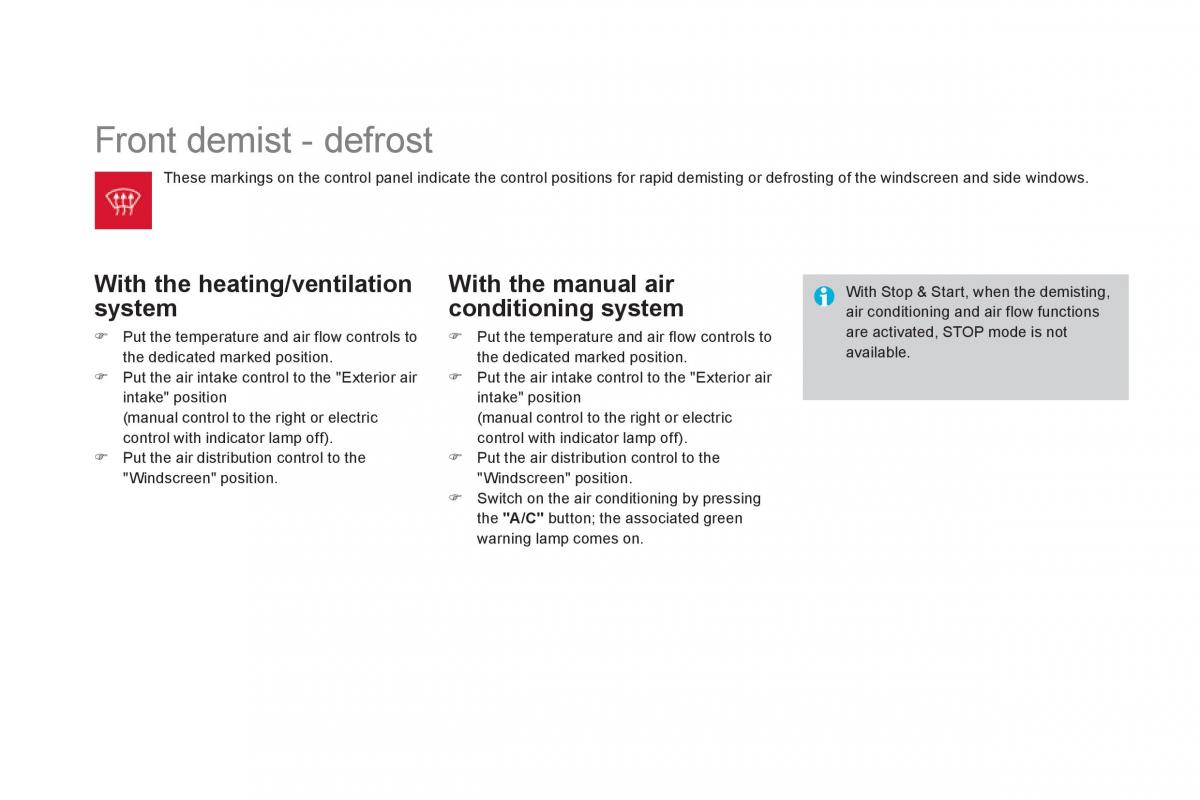 Citroen DS3 owners manual / page 72