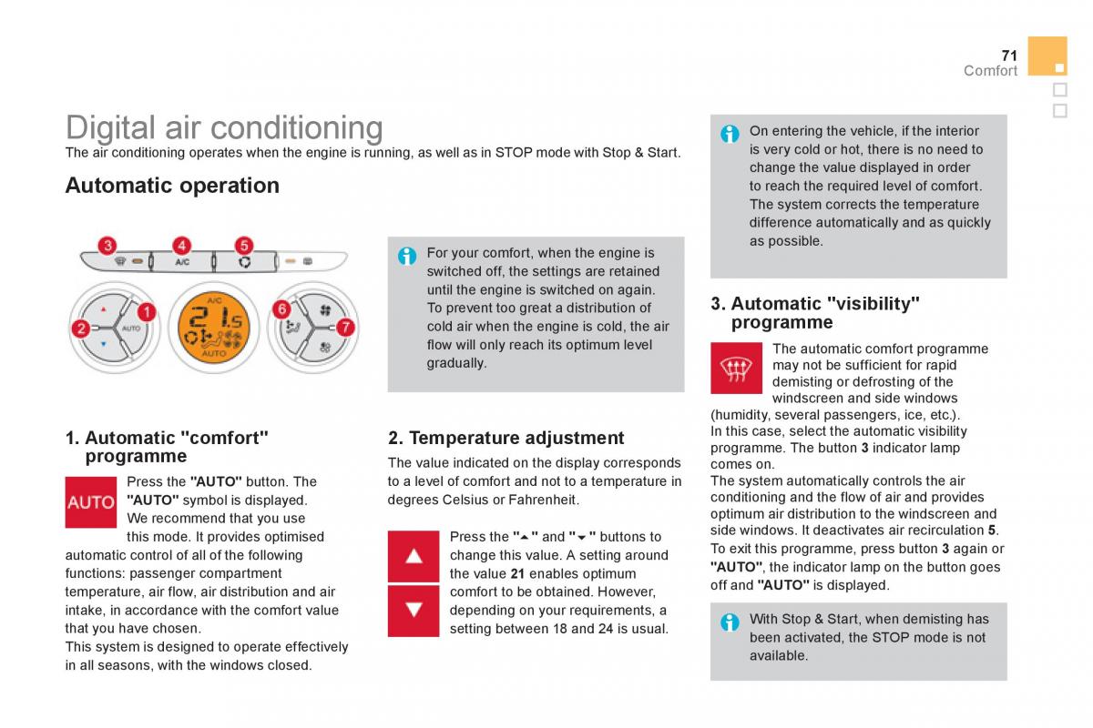 Citroen DS3 owners manual / page 73