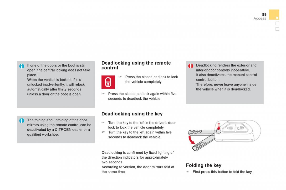 Citroen DS3 owners manual / page 91