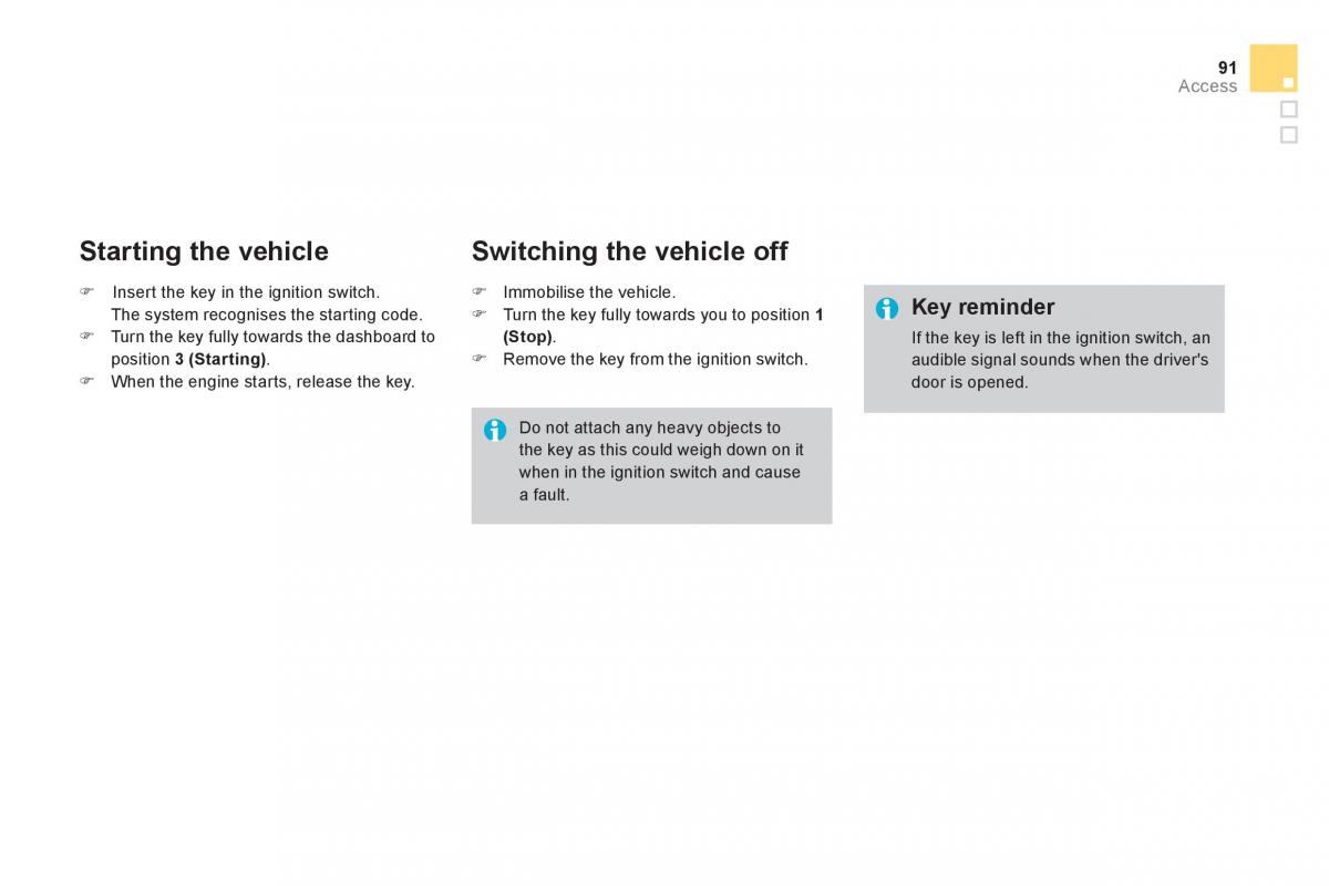 Citroen DS3 owners manual / page 93