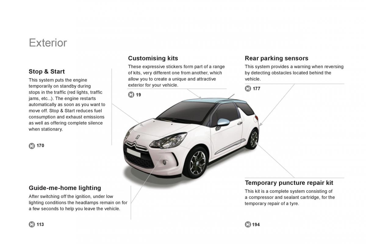 Citroen DS3 owners manual / page 10