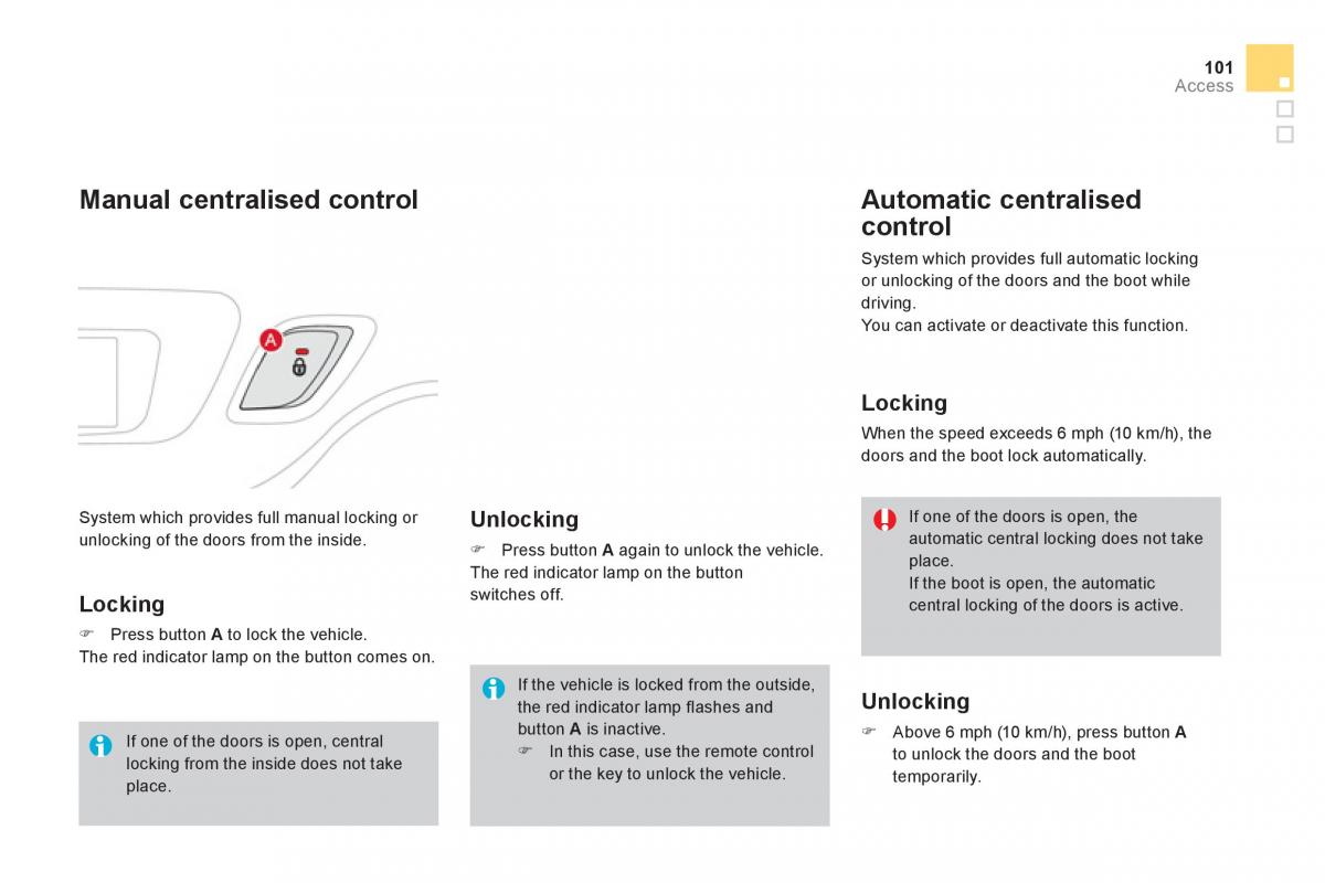 Citroen DS3 owners manual / page 103