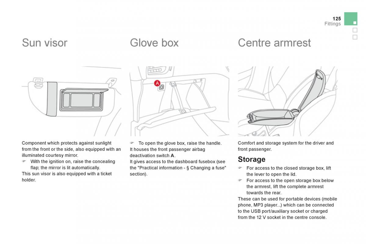 Citroen DS3 owners manual / page 127