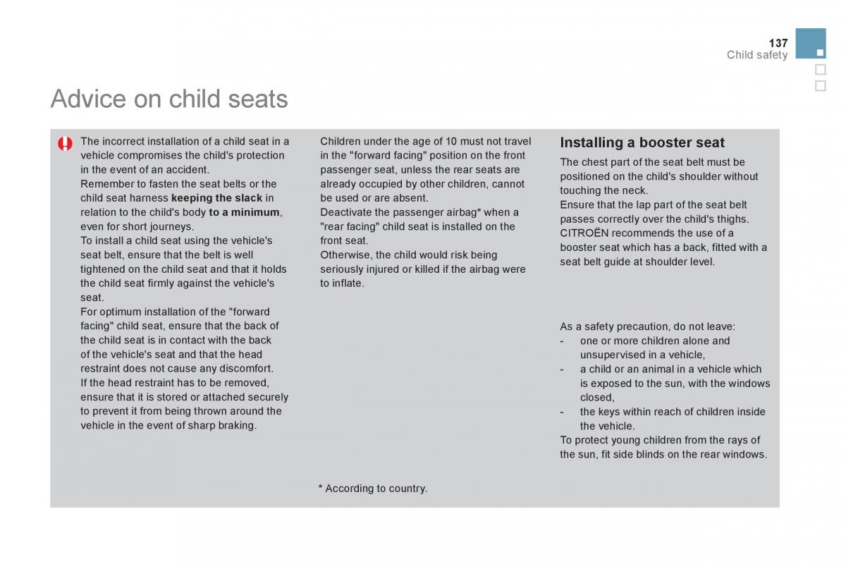 Citroen DS3 owners manual / page 139