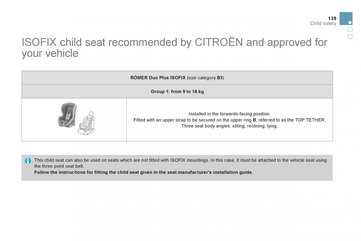 Citroen DS3 owners manual / page 141