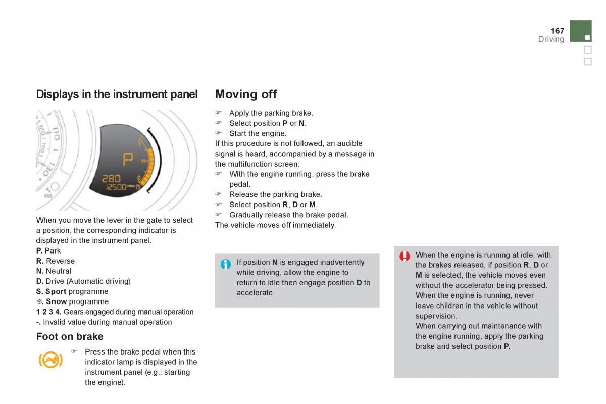 Citroen DS3 owners manual / page 169