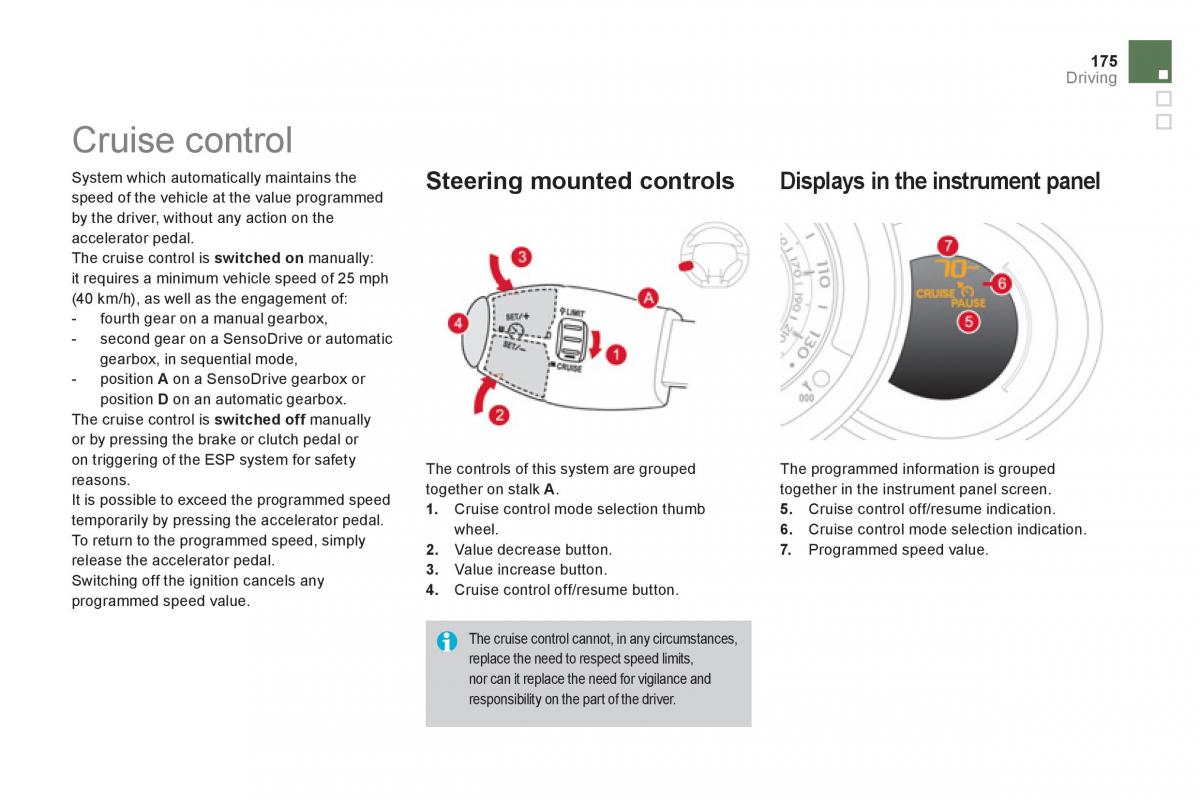 Citroen DS3 owners manual / page 177