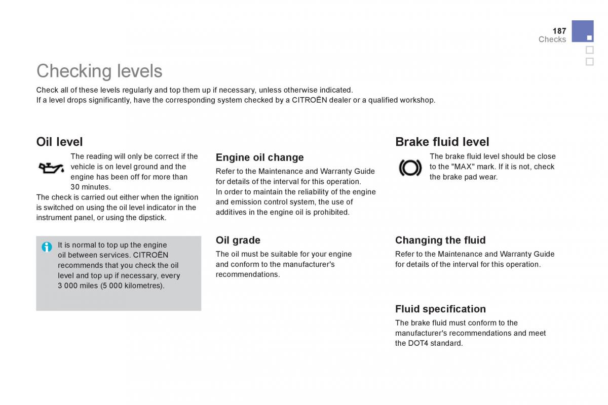 Citroen DS3 owners manual / page 189