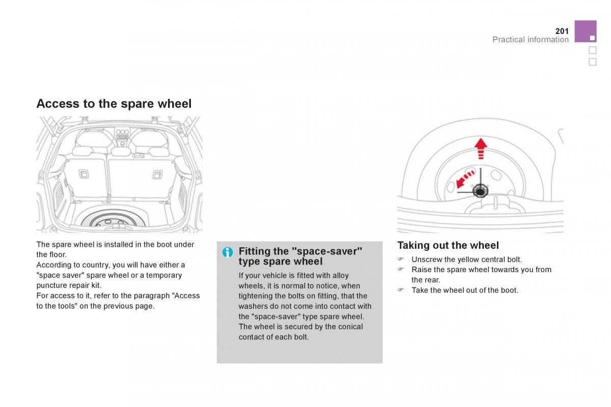 Citroen DS3 owners manual / page 203