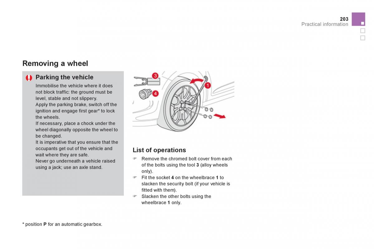 Citroen DS3 owners manual / page 205