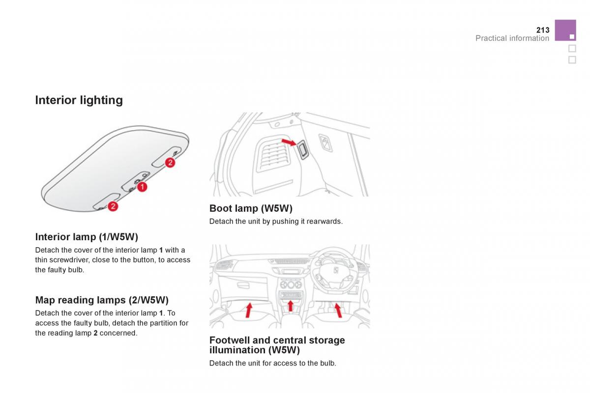 Citroen DS3 owners manual / page 215