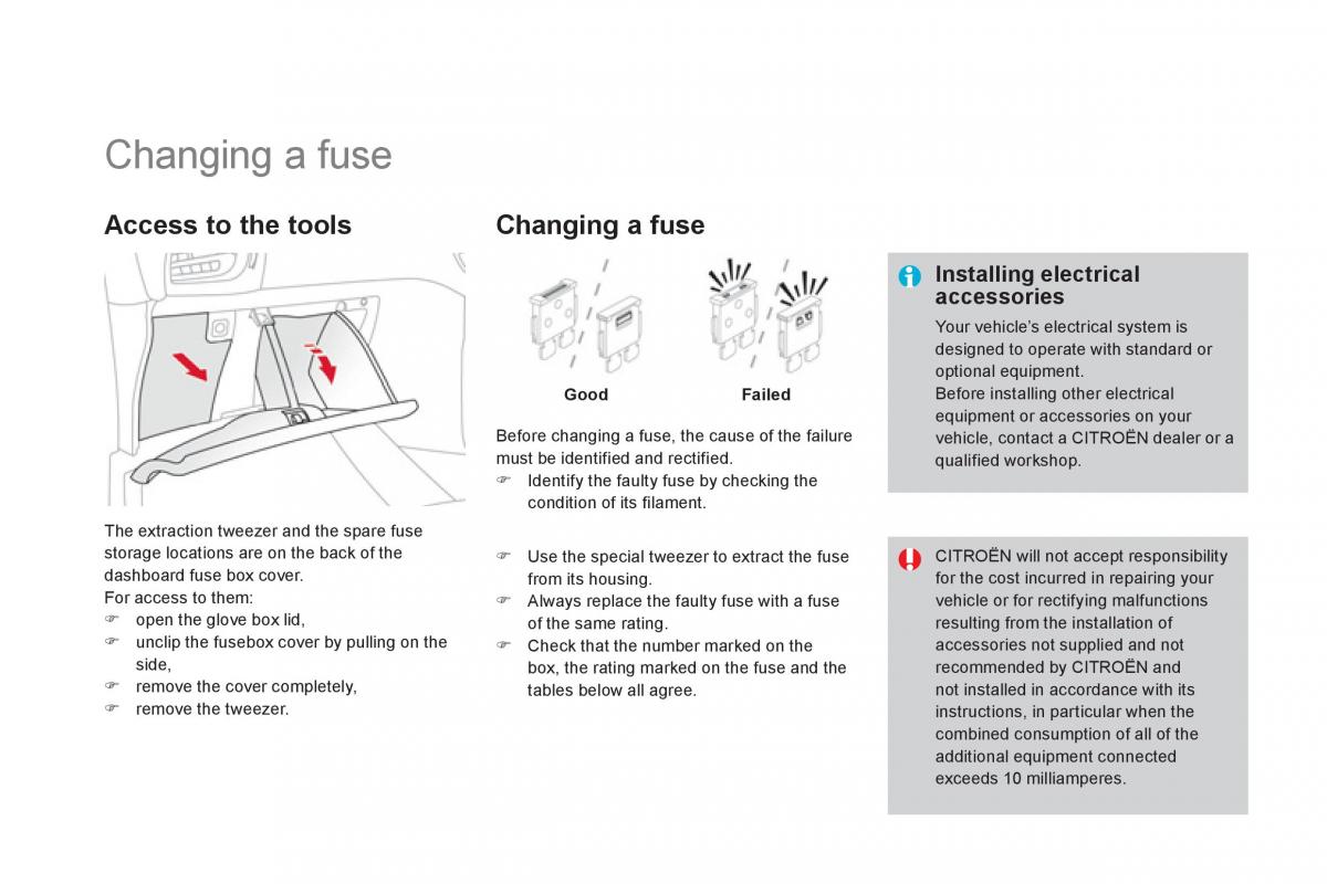 Citroen DS3 owners manual / page 216