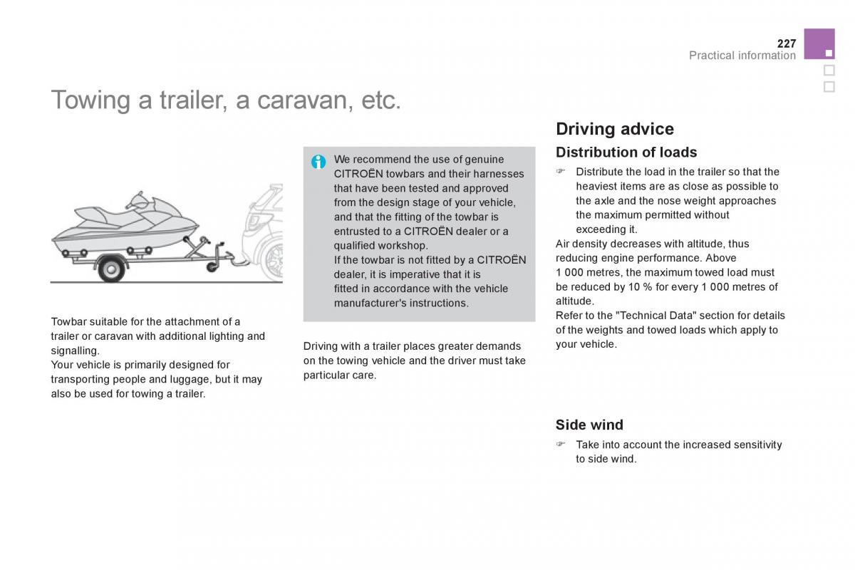 Citroen DS3 owners manual / page 229