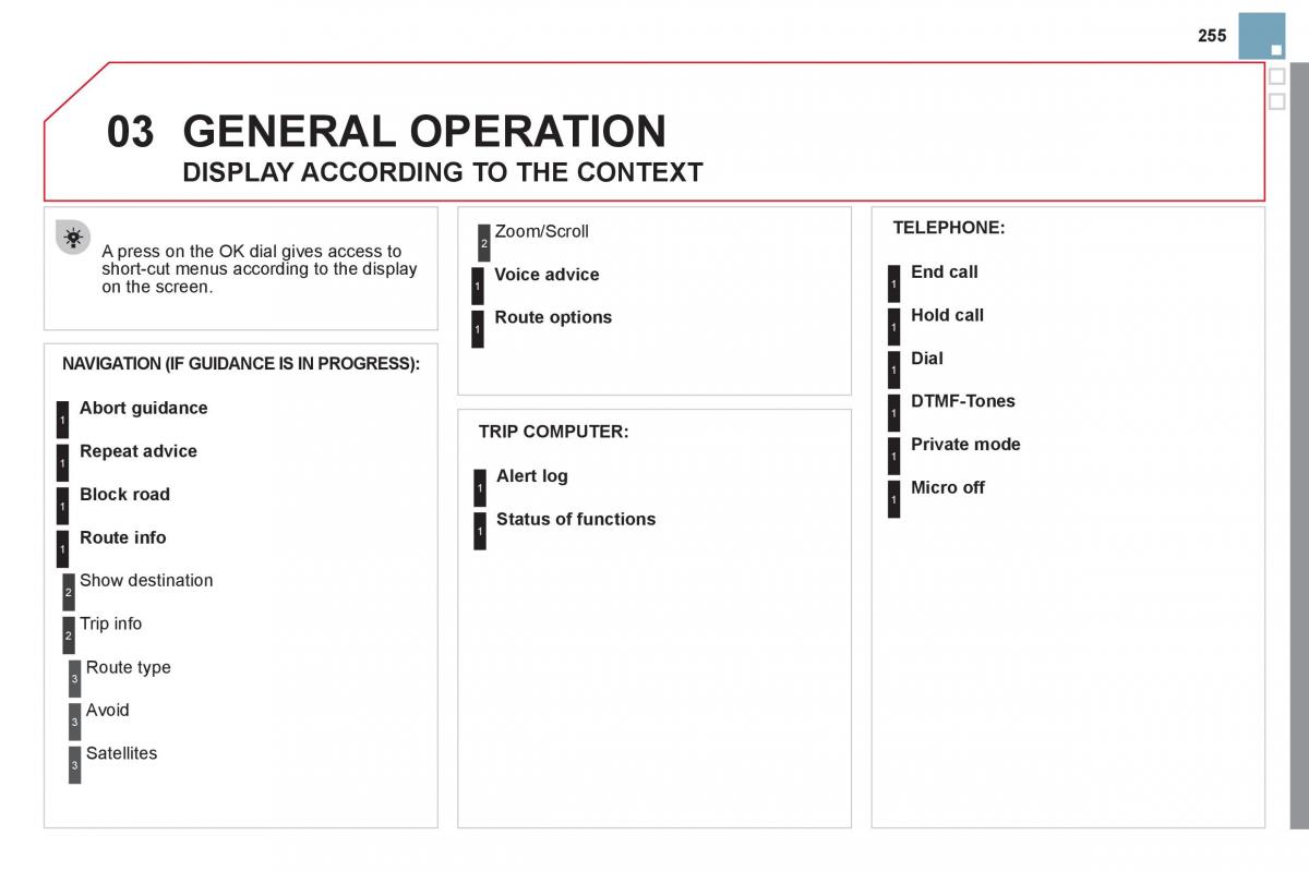 Citroen DS3 owners manual / page 257