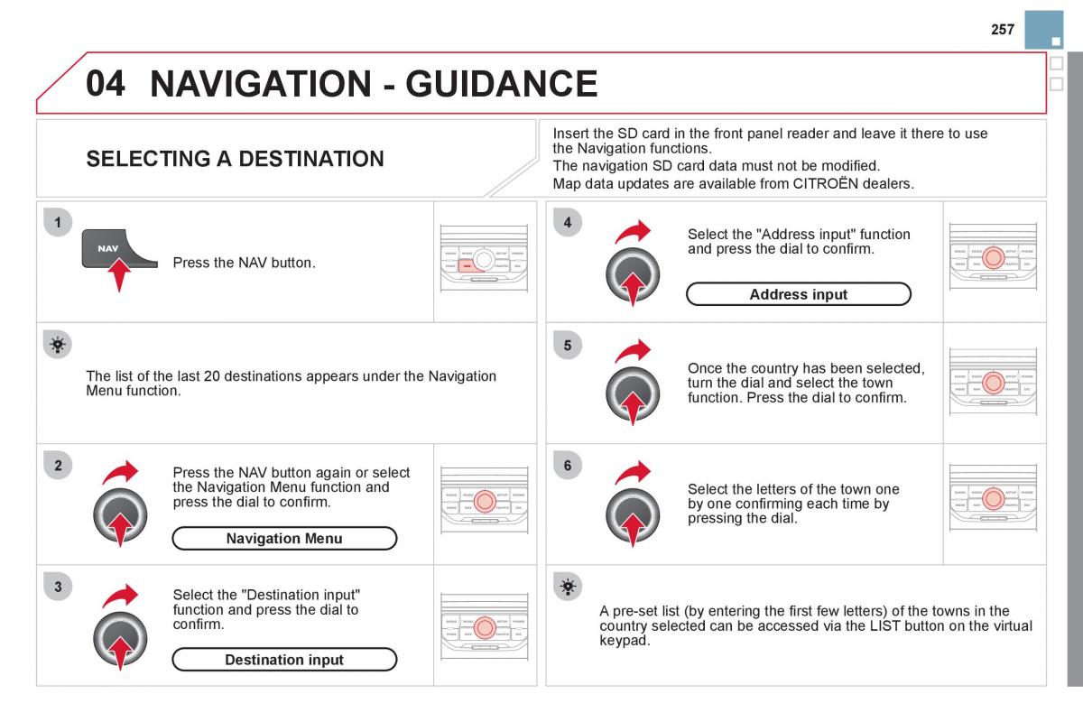 Citroen DS3 owners manual / page 259