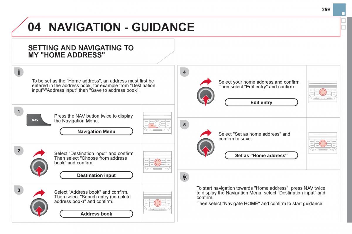 Citroen DS3 owners manual / page 261