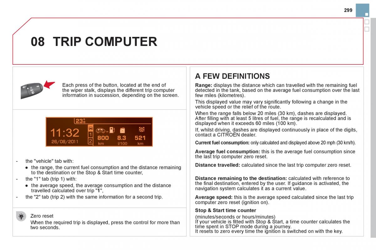 Citroen DS3 owners manual / page 301