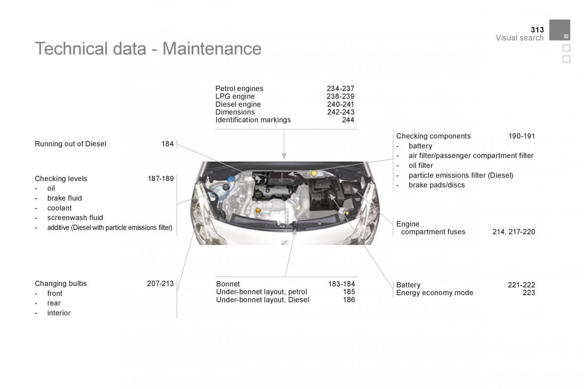 Citroen DS3 owners manual / page 315