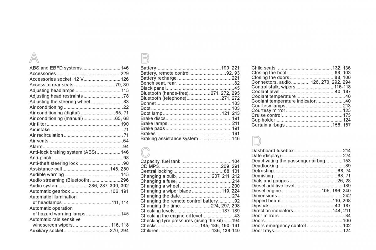 Citroen DS3 owners manual / page 316