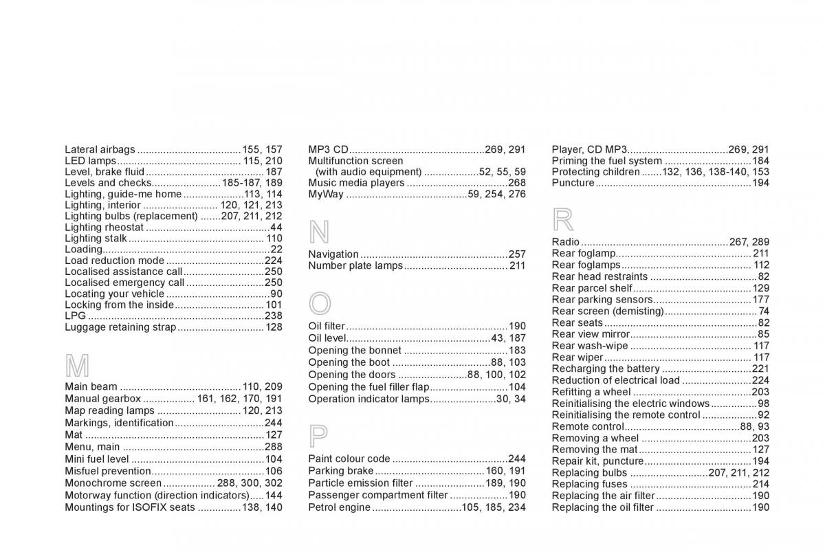 Citroen DS3 owners manual / page 318