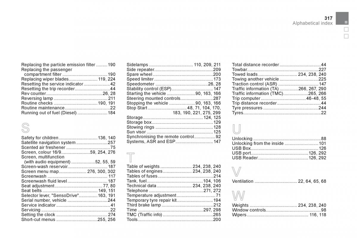 Citroen DS3 owners manual / page 319