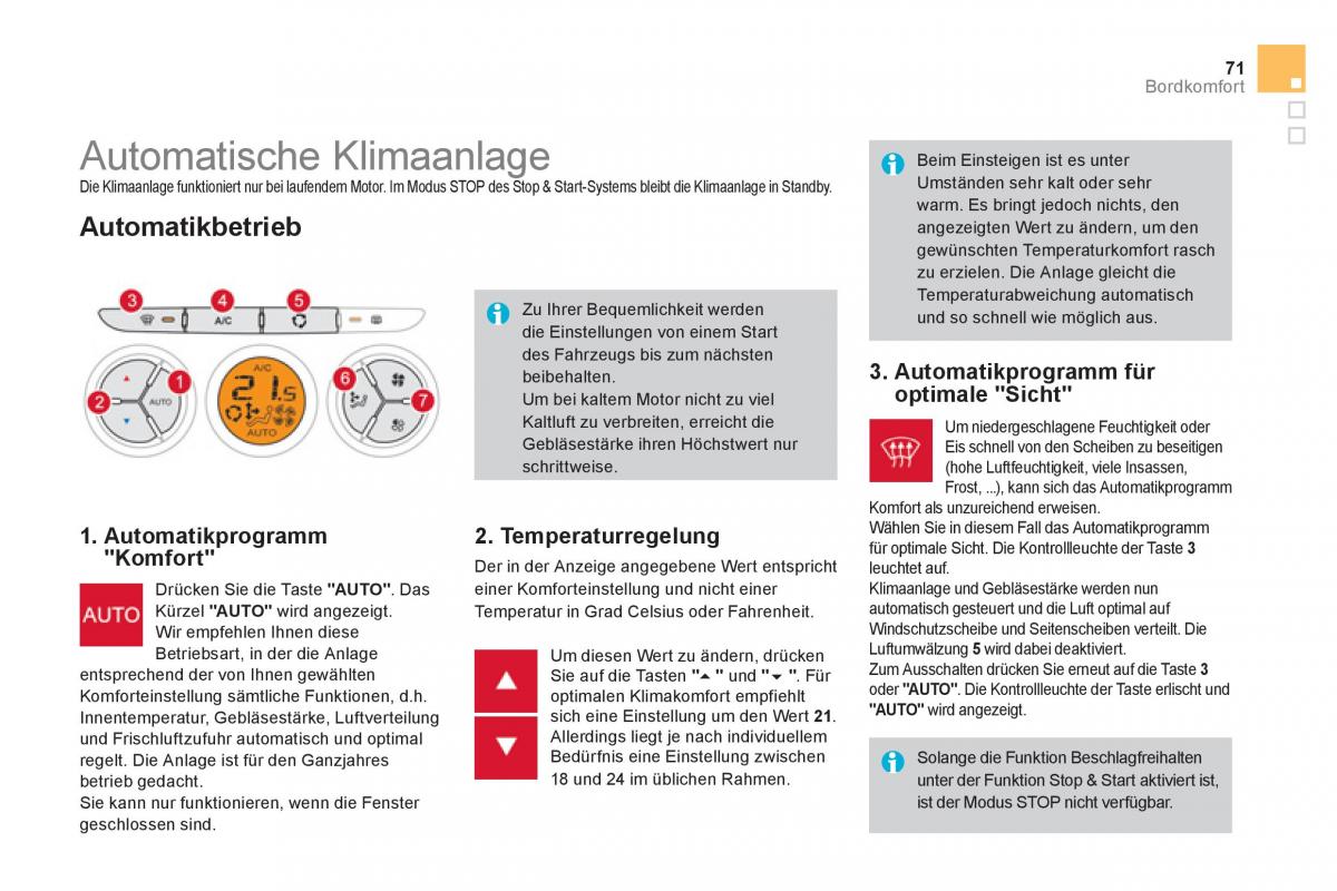 Citroen DS3 owners manual Handbuch / page 73