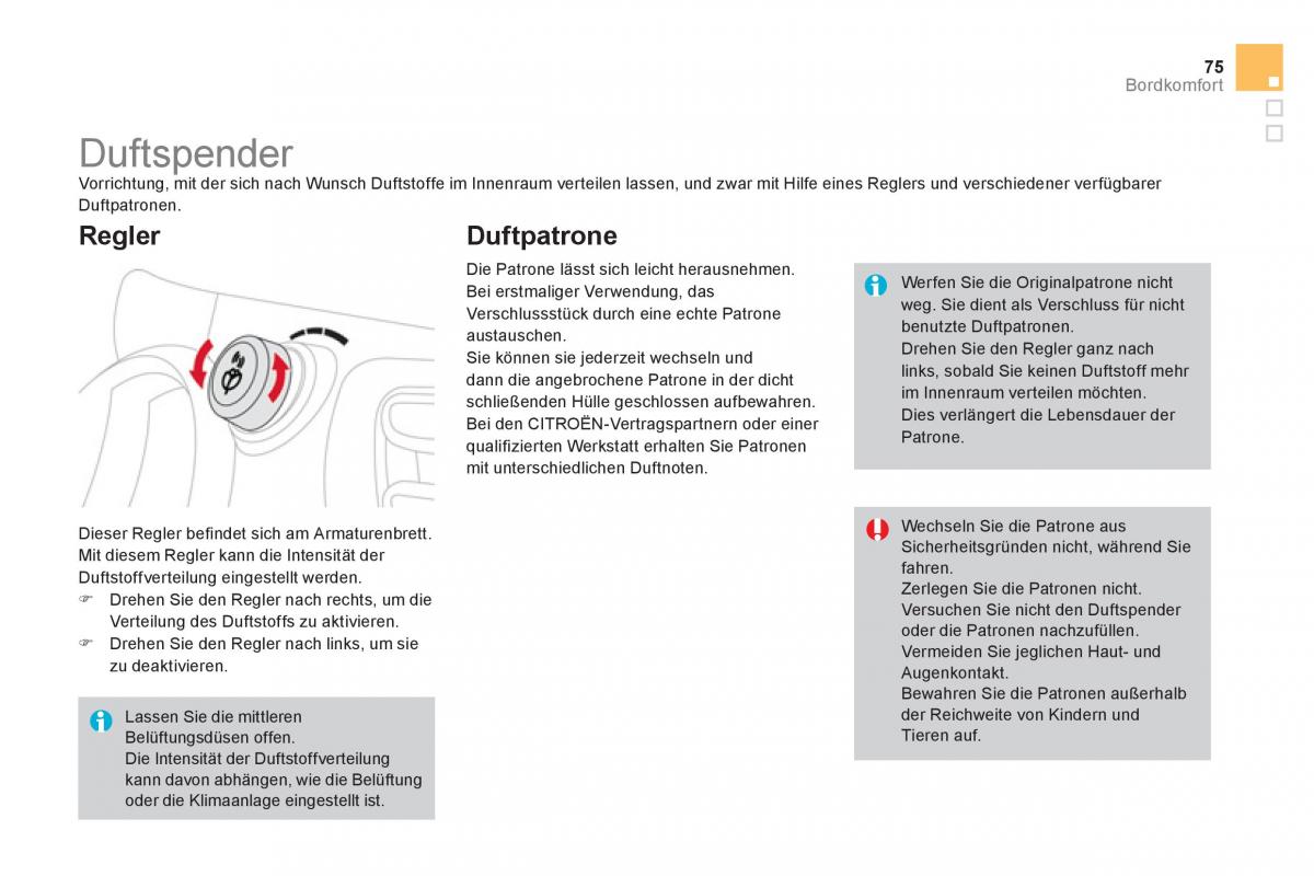 Citroen DS3 owners manual Handbuch / page 77