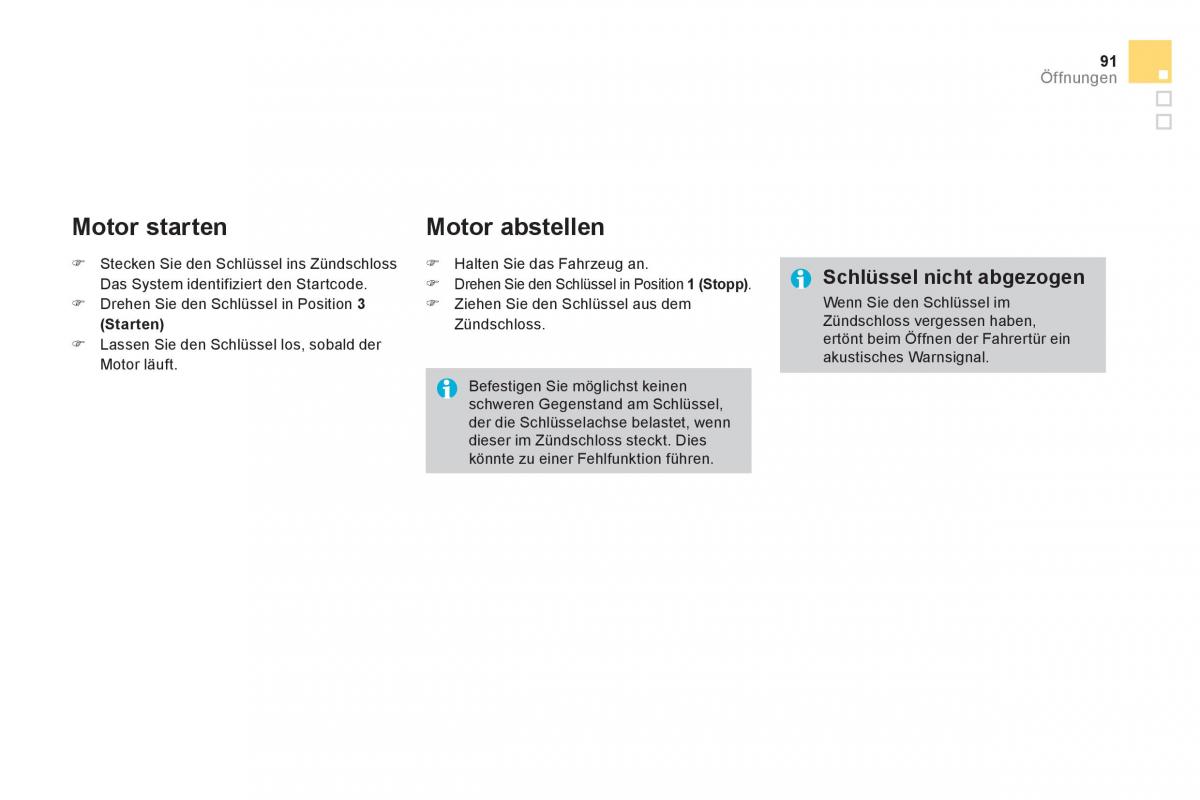Citroen DS3 owners manual Handbuch / page 93