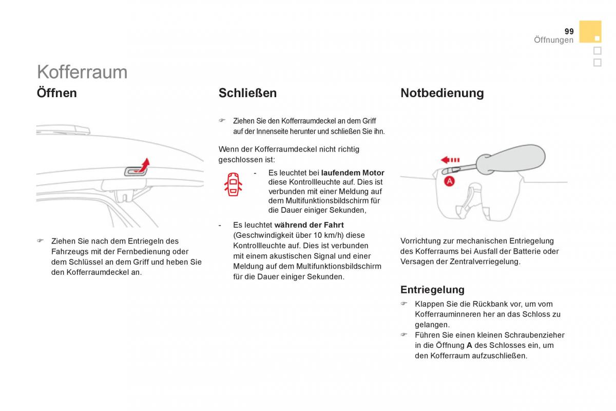 Citroen DS3 owners manual Handbuch / page 101