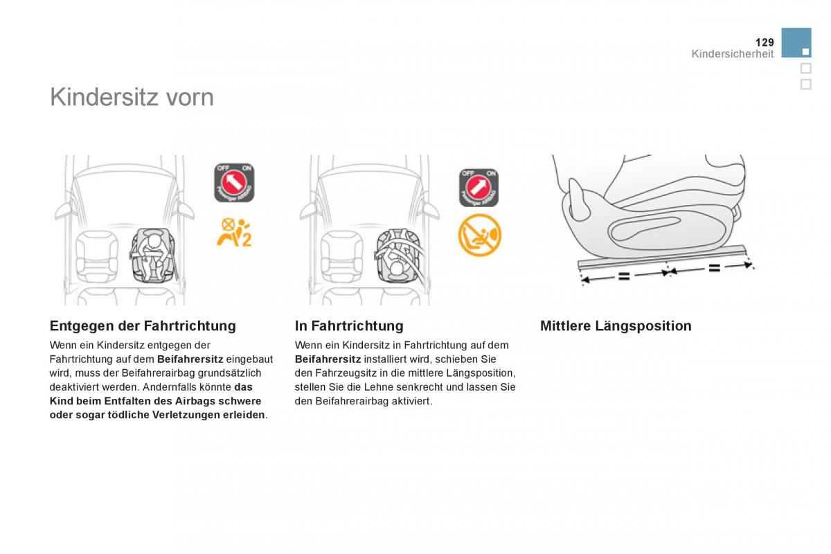 Citroen DS3 owners manual Handbuch / page 131