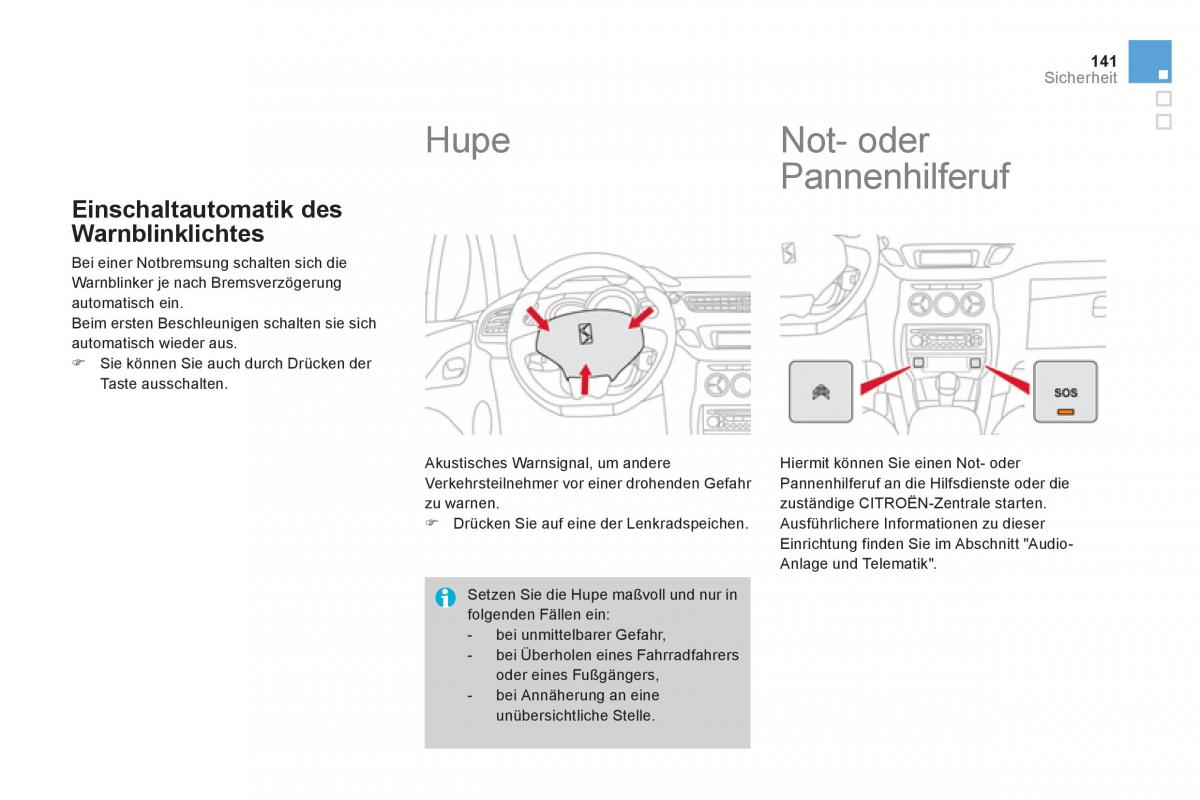 Citroen DS3 owners manual Handbuch / page 143