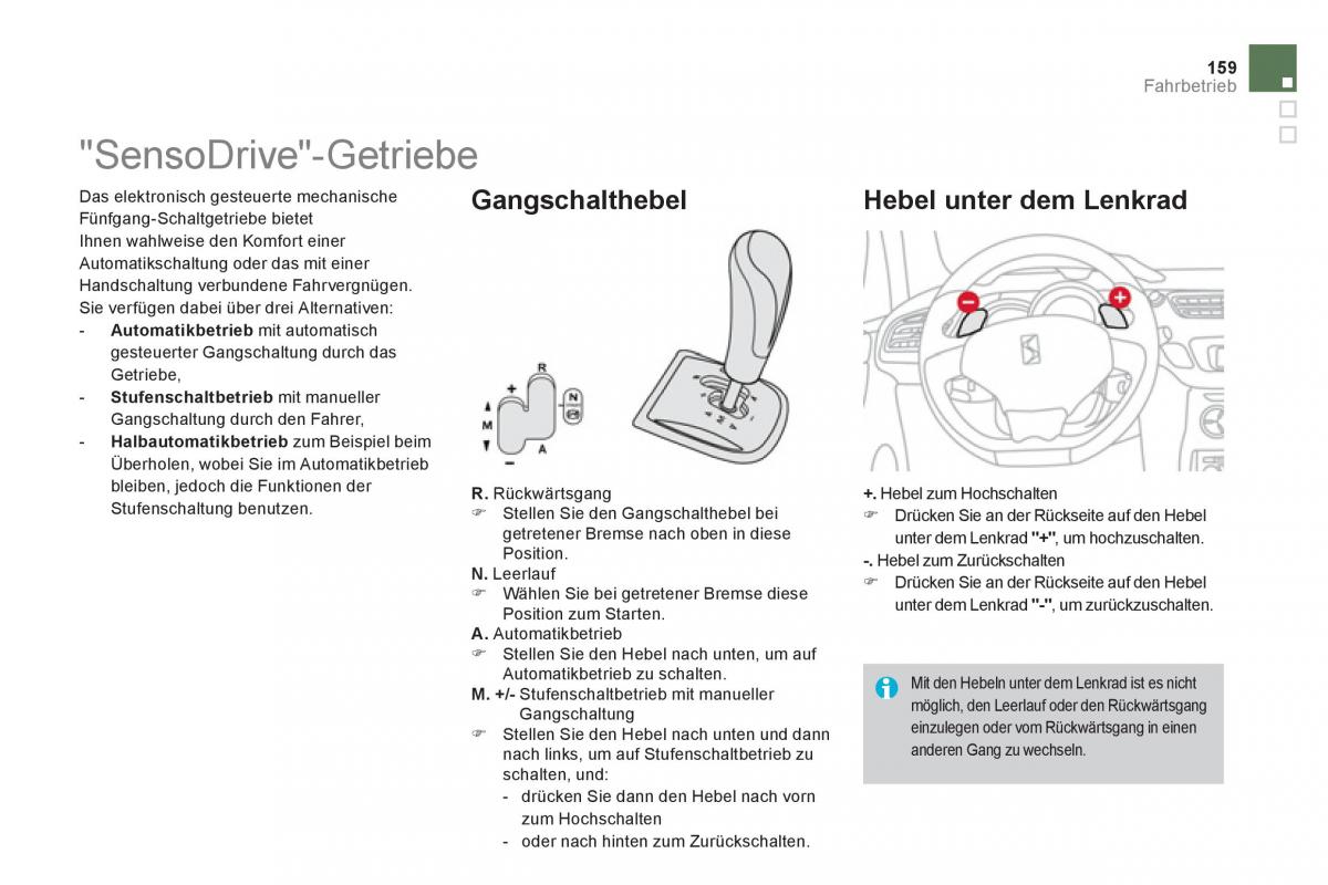 Citroen DS3 owners manual Handbuch / page 161