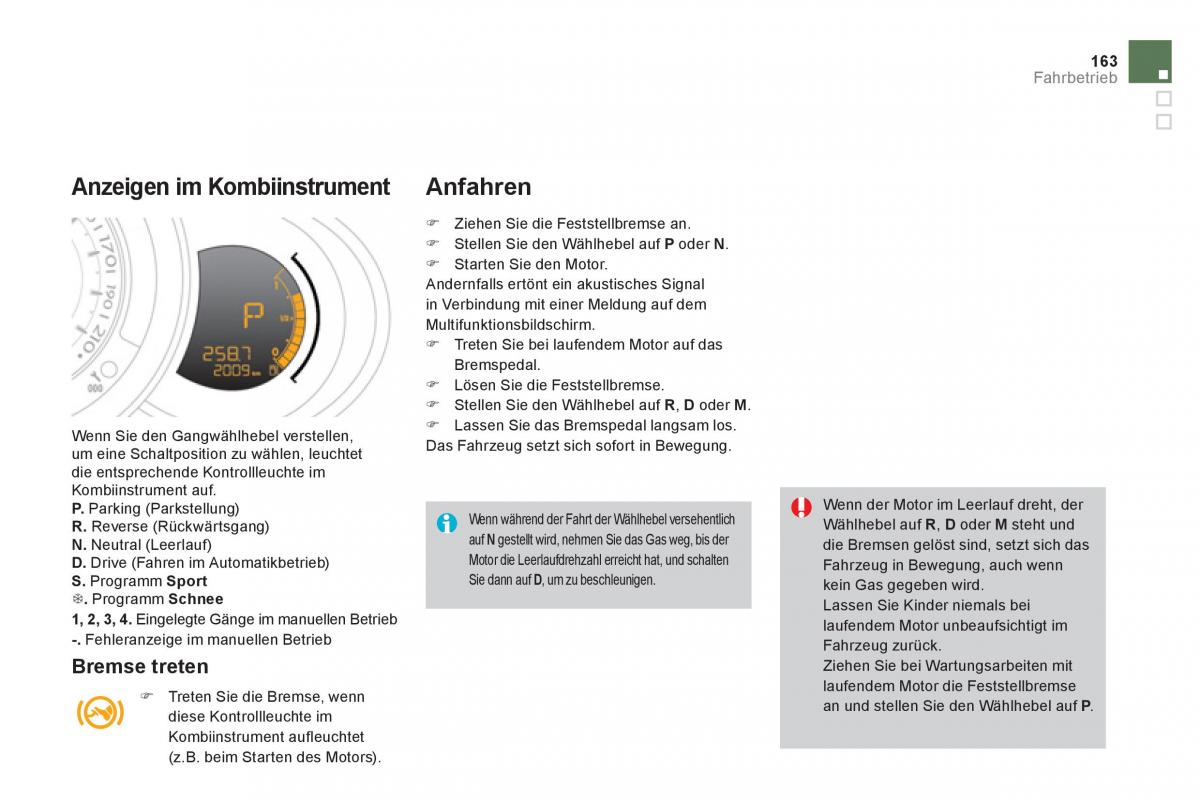 Citroen DS3 owners manual Handbuch / page 165