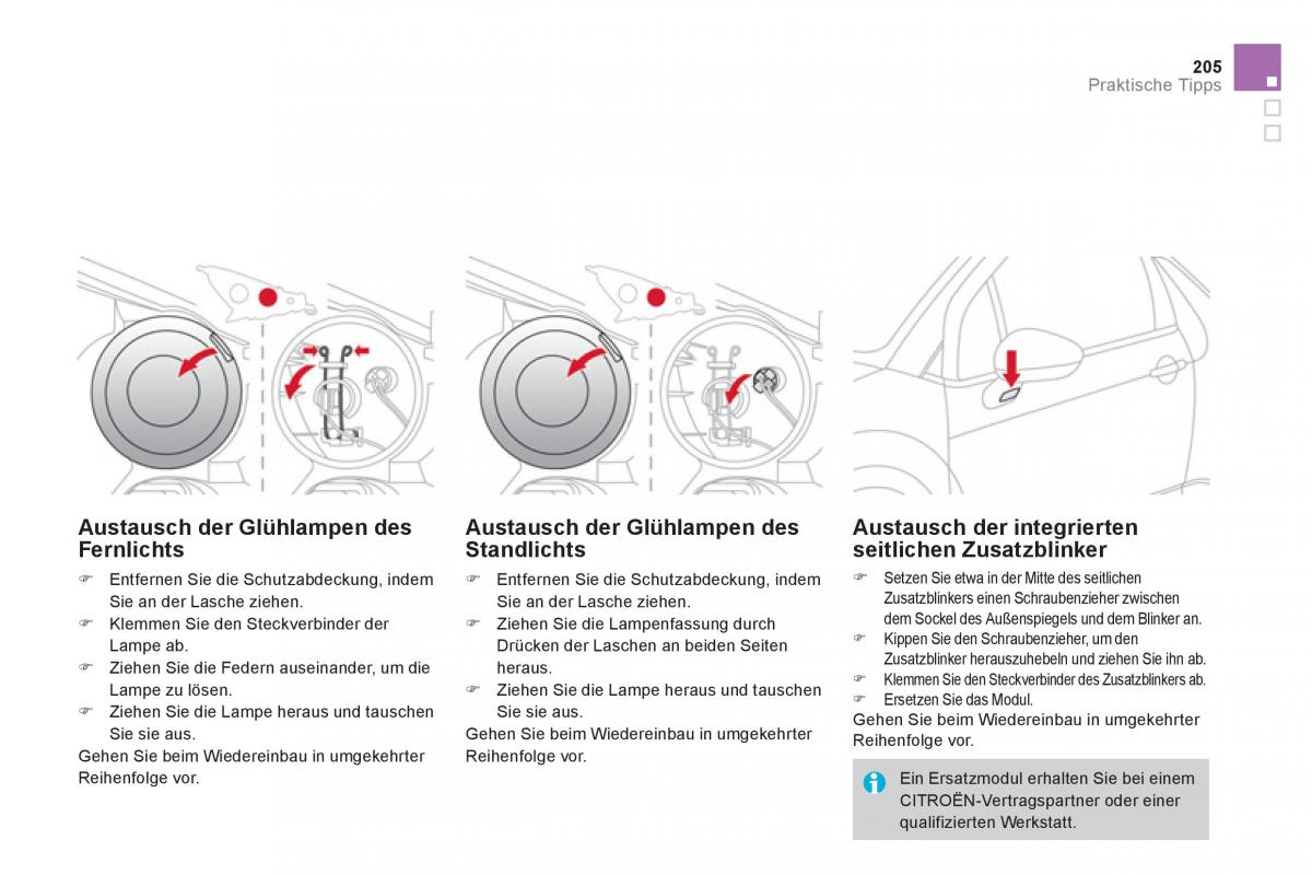 Citroen DS3 owners manual Handbuch / page 207